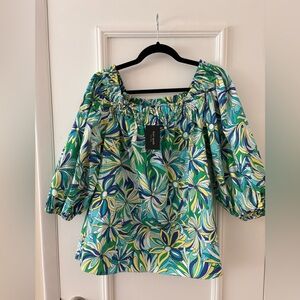 NWT Kate Spade Anemone Floral Off-The-Shoulder Top
